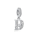 Sterling Silver Charm Star Letters