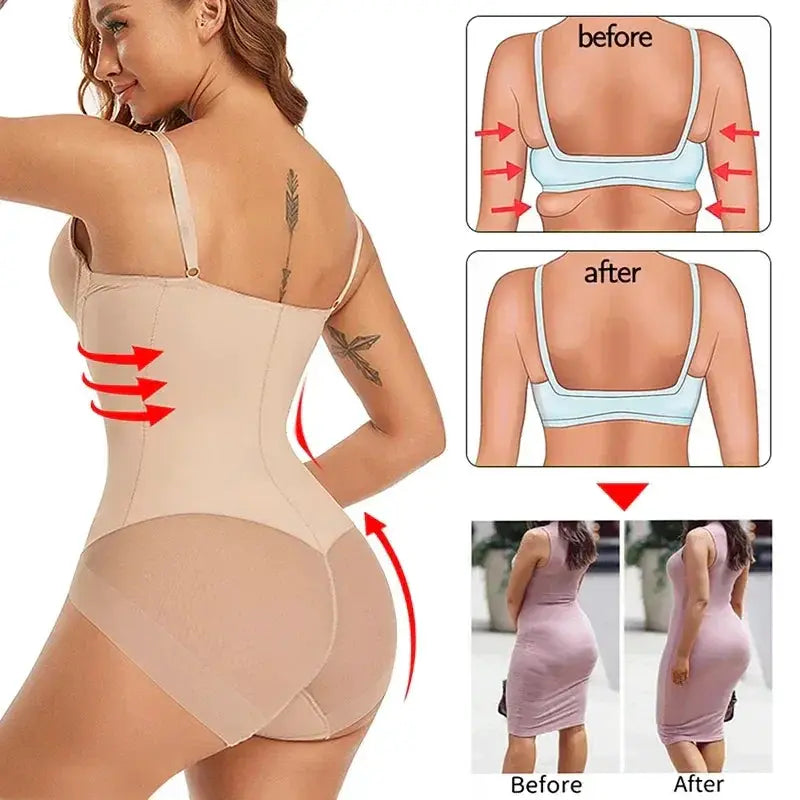 Sculpting Bodysuit Shapewear Built In Bra Tummy Control