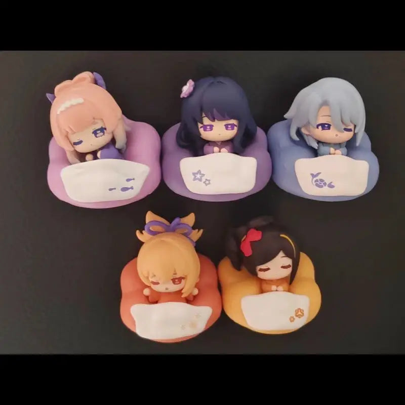 Genshin Impact Chibi Fridge Magnet Blind Box Cute Anime Character Refrigerator Magnet Collectible Home Decor Gift For Game Fans