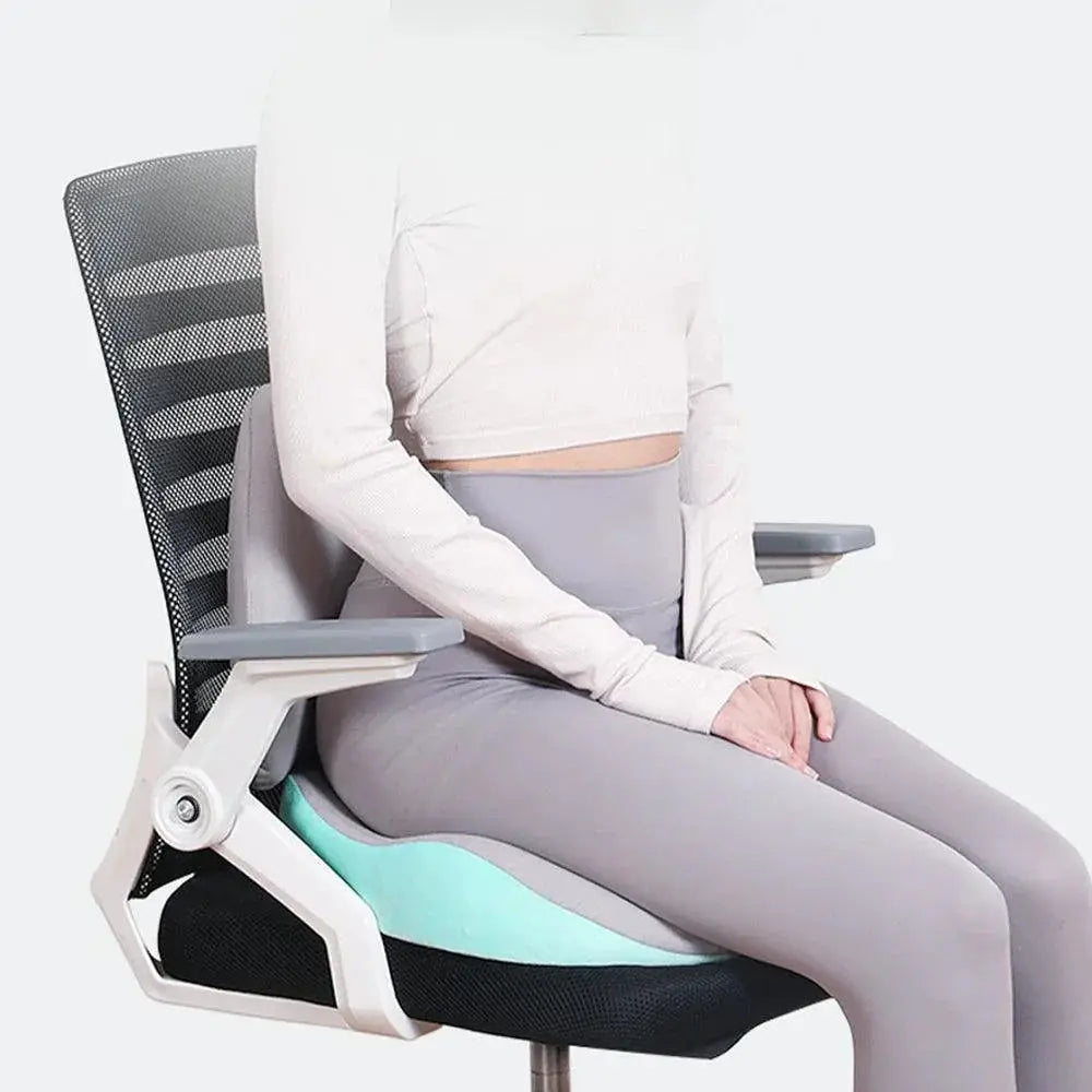 Memory Foam Lumbar Pillow and Cooling Gel Seat Cushion