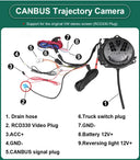 Clear Rear View Camera for VW Golf 6 7 8