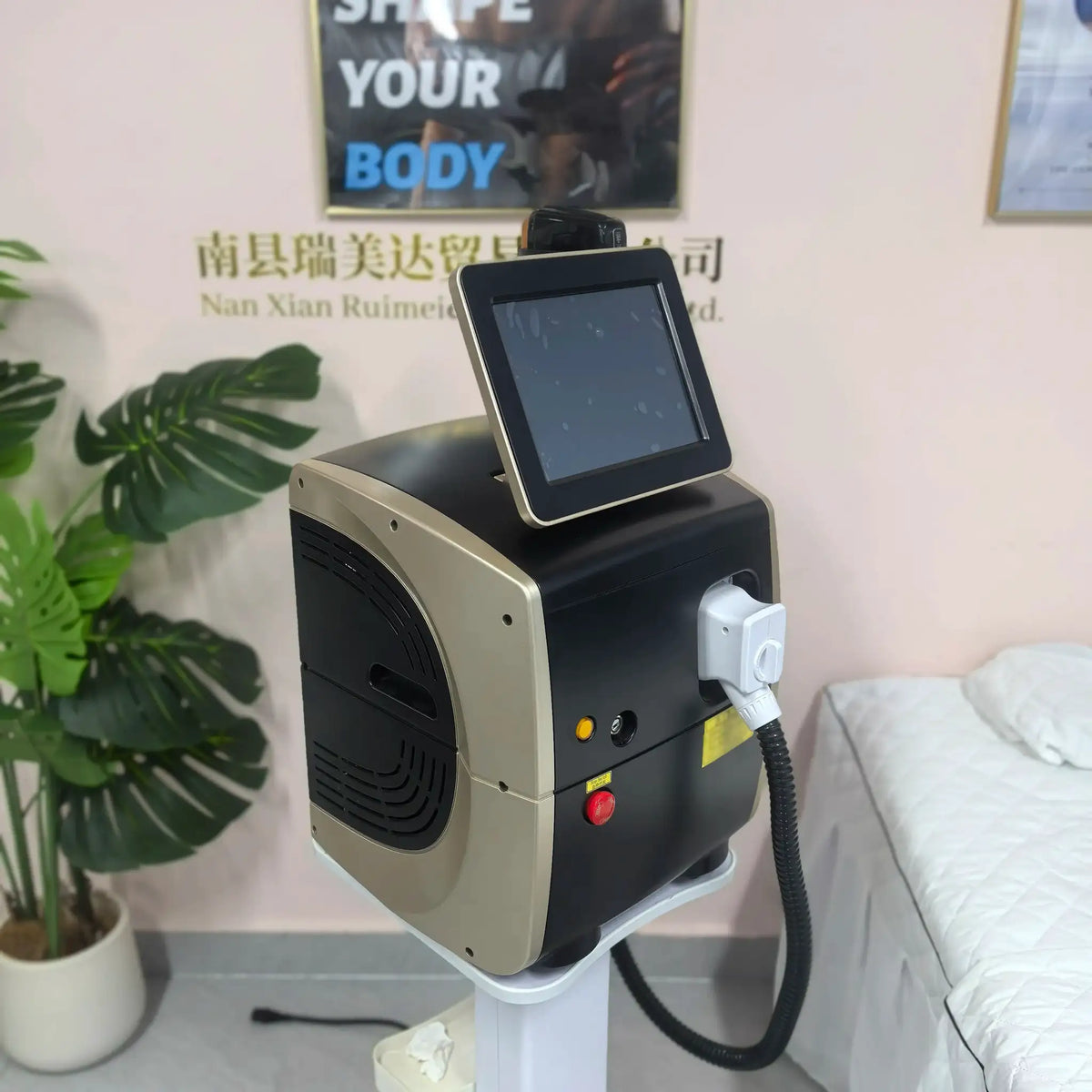 Portable 4000w Diode Machine 755nm/808nm/1064nm Hair Removal Series Ice Cooling Skin Rejuvenation 808nm for Face and Body