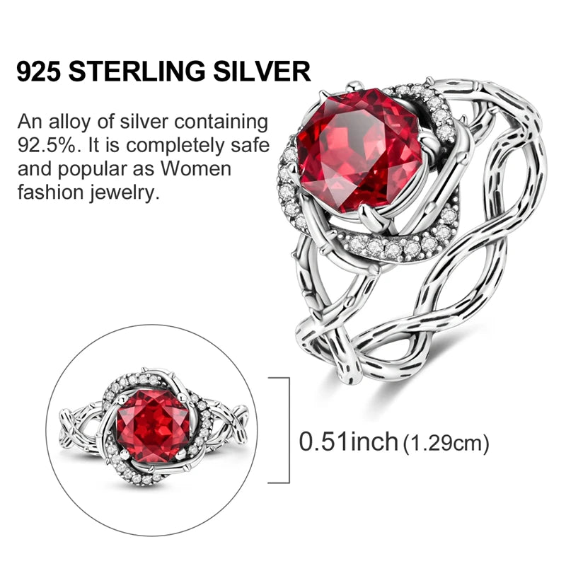 Mula Sterling Silver Thorn Rose
