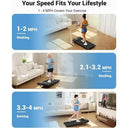 Compact 10 Percent Incline Under Desk Treadmill With Remote