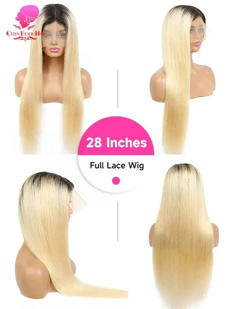 Luxe Ombre Blonde Lace Front Wig Brazilian Remy Hair