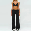 Women Yoga Set Breathable High Waist Leggings 3Pc