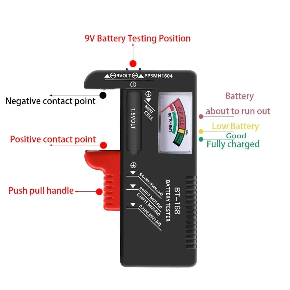 Battery Capacity Indicator Lithium Batteries Level Voltmeter