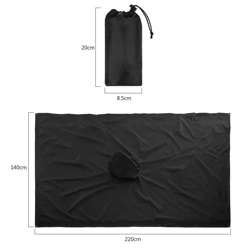 3 In 1 Waterproof Rain Poncho Hooded Coat All Weather