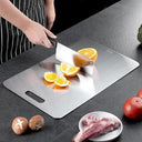 1.5mm Thick Titanium Cutting Board Camping Block for Cooking