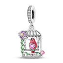 Charm Silver Plated Pendant Beads