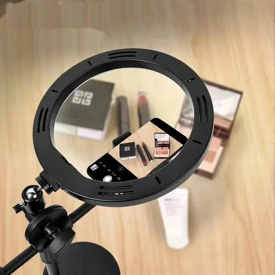 Nail Art Photography Stand With Ring Light For Illumination