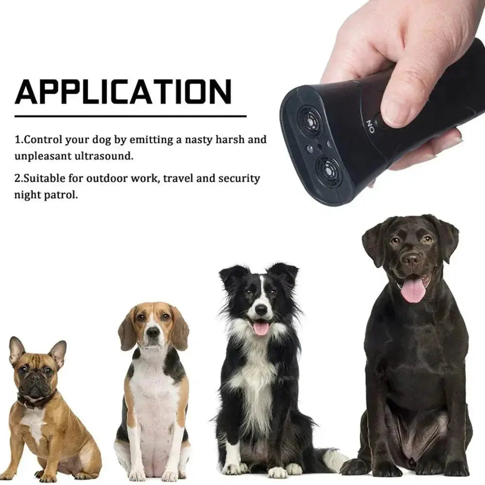 Dog Bark Control Ultrasonic Repeller LED Training Device