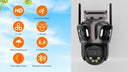Outdoor Security Camera with 3 Views