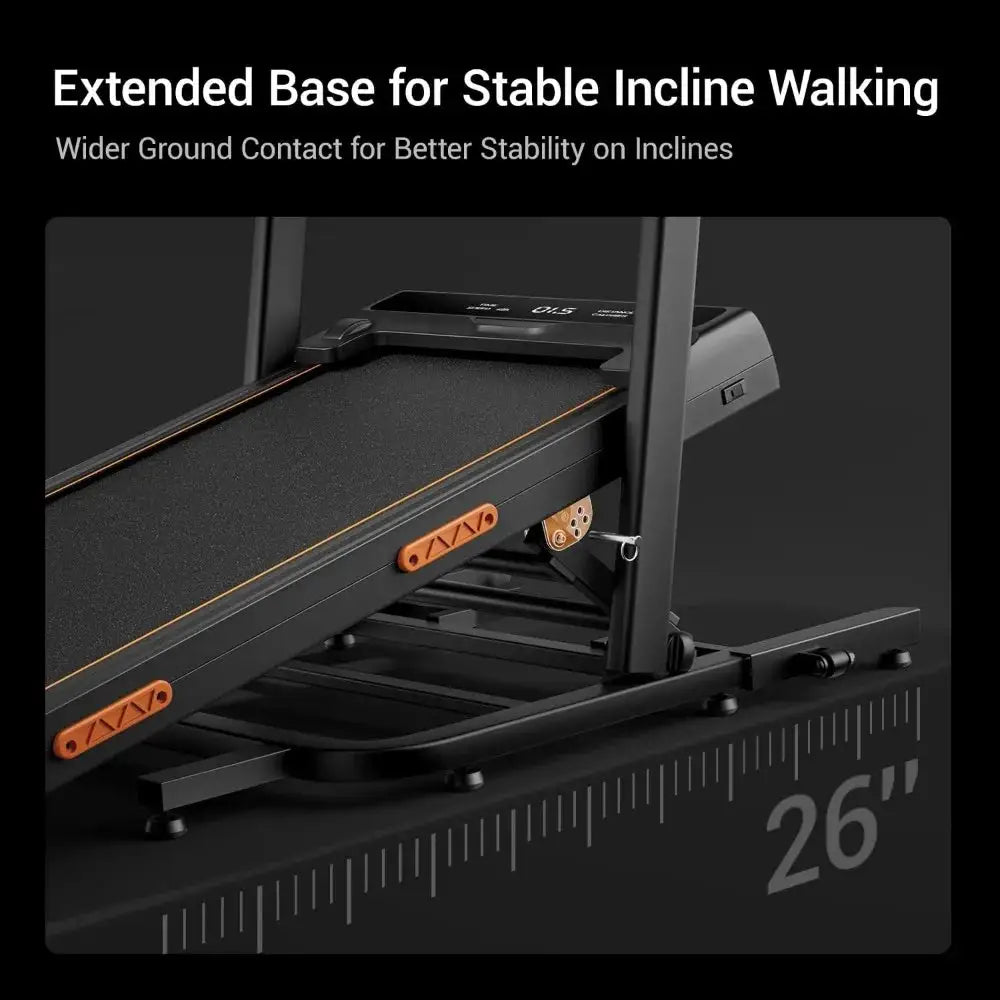 Walking Pad Treadmills: Dual Handle, Stair Mode, LED Display, Quiet 3.0HP, 7-Layer Shock, 400lbs