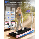 Cardio On The Go Portable Walking Pad With Eight Percent Incline