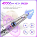 45000RPM Electric Nail Drill Machine: Portable Nail File