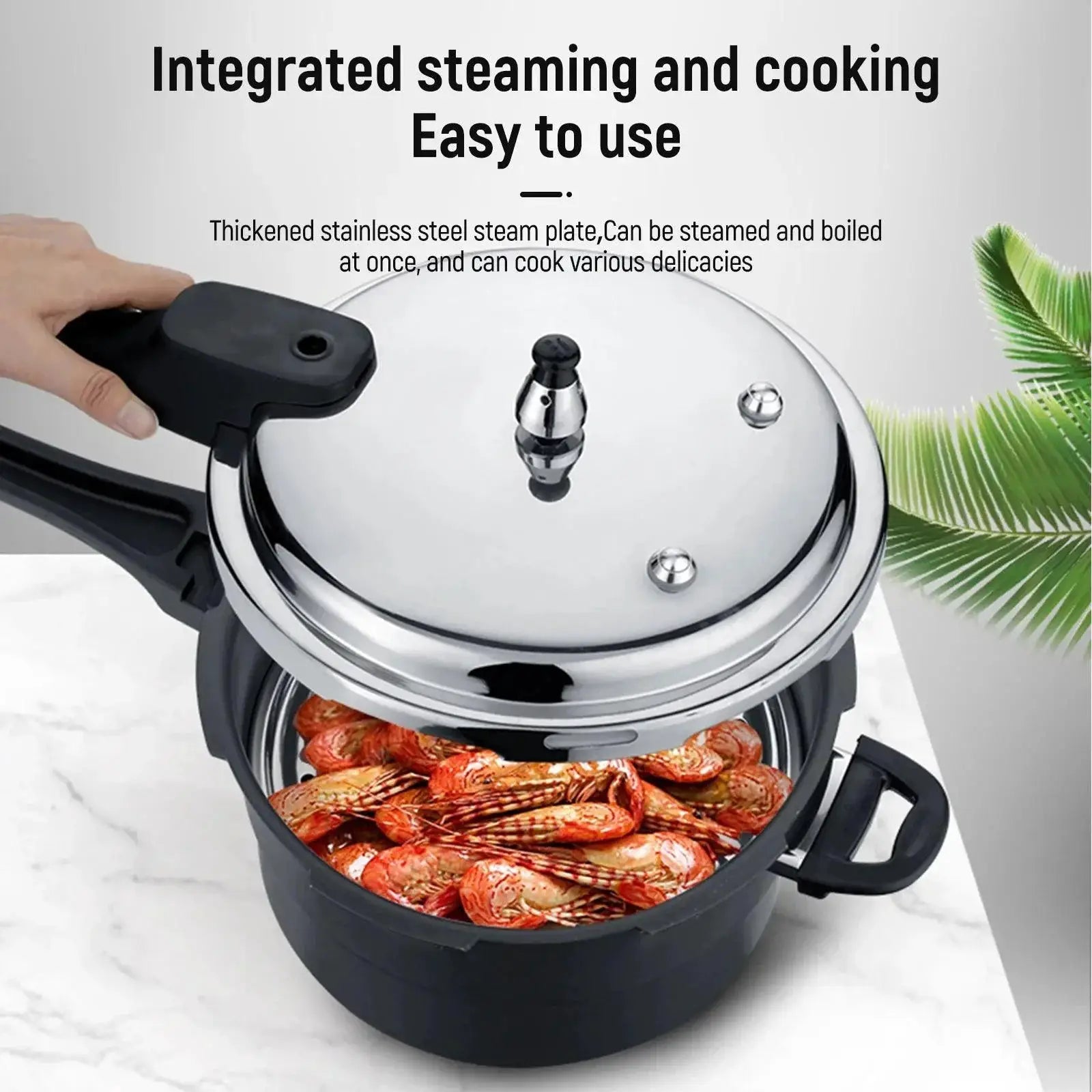 Durable Stainless Steel Pressure Cooker Gas Induction