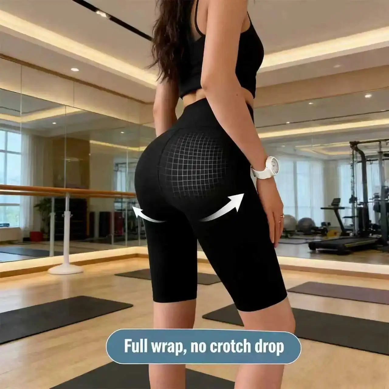 2026 New Women's High-Waisted Sports Shorts for Cycling Jogging Fitness and Yoga Gym Shorts