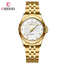 Elegant Rhinestone Stainless Steel Watches for Couples Set