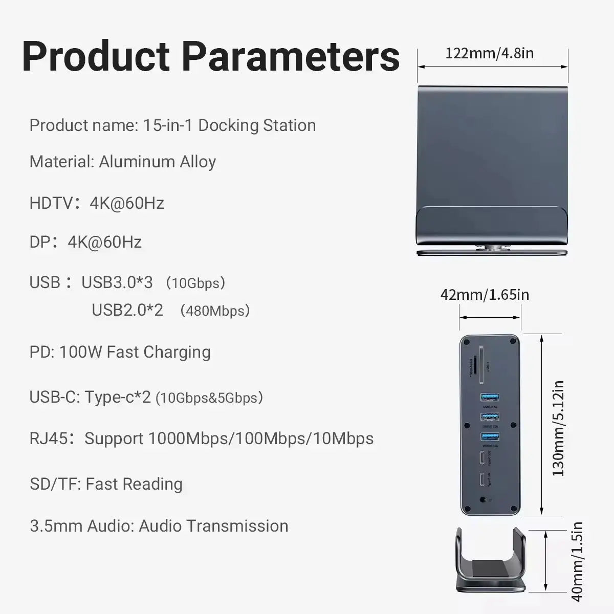 Port Usb C Hub Triple Monitors — product view 6