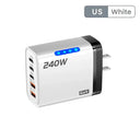 5 Ports Usb C Qc3.0 Charger Fast Charge Adapter