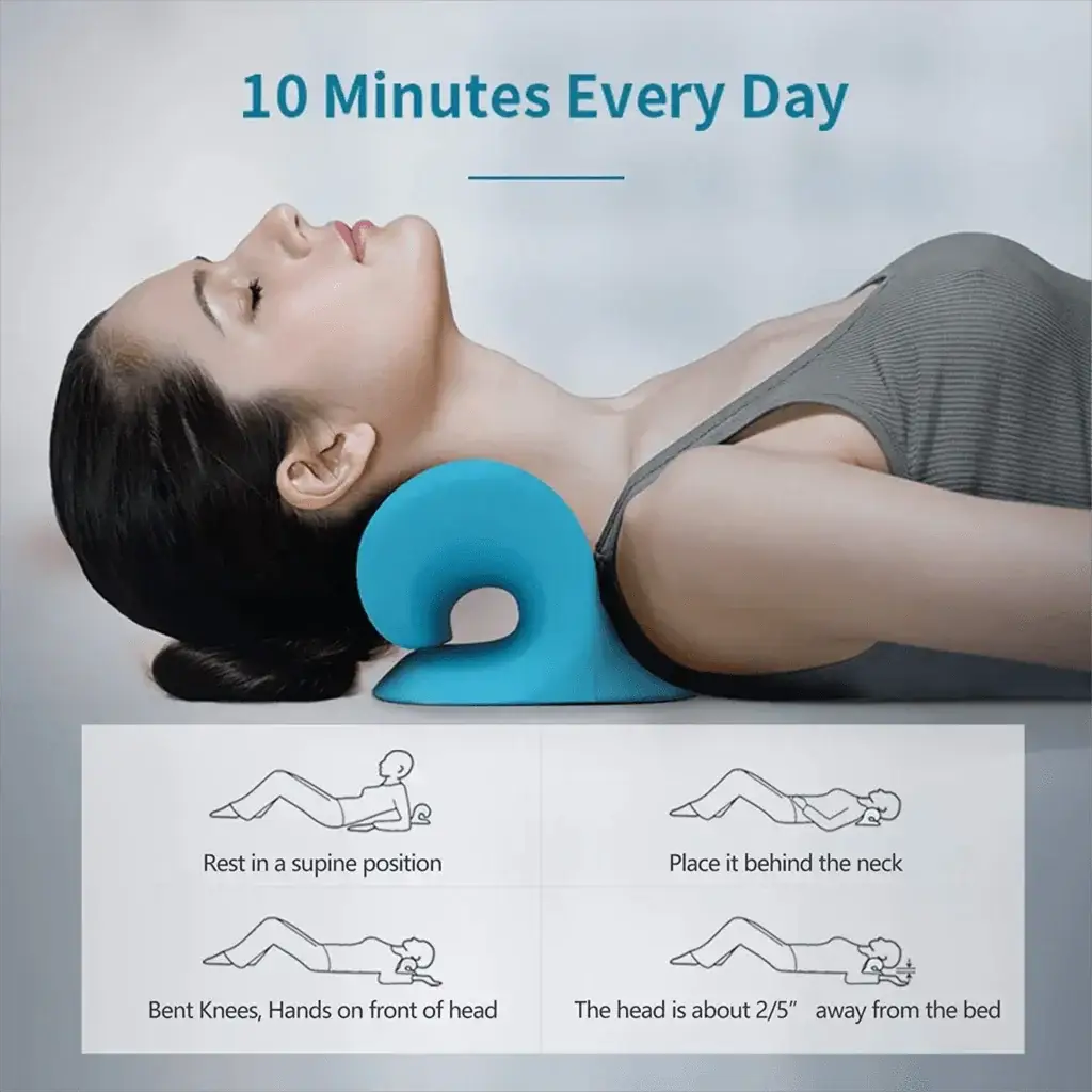 Cervical Neck and Shoulder Traction Pillow for Pain Relief