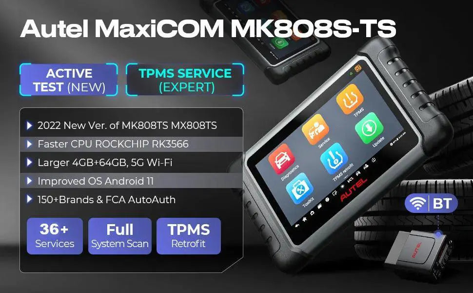 Autel MaxiCOM MK808S TS OBD2 Wireless Diagnostic Tool