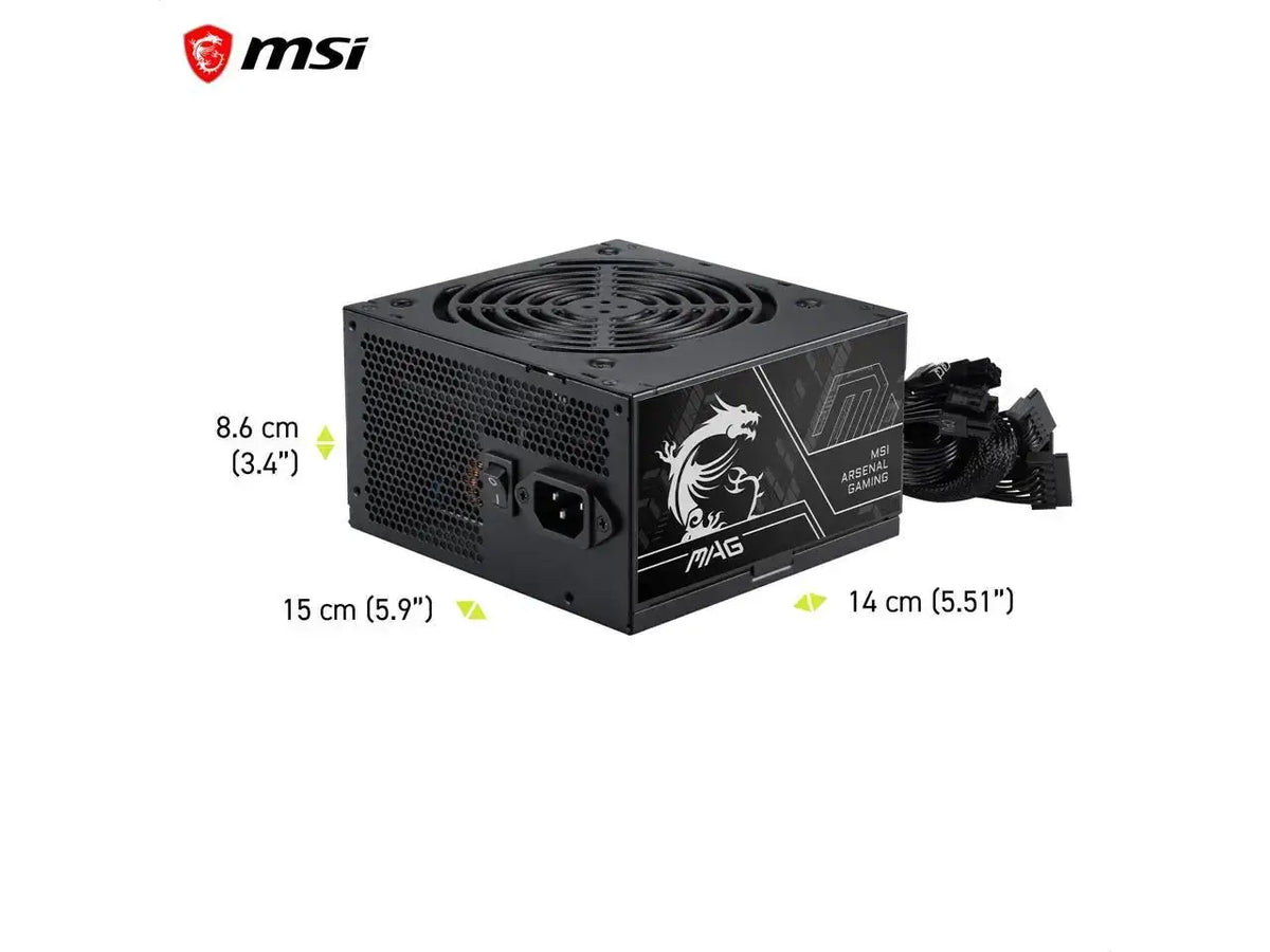 MSI MAG A600DN II 600W Atx Power Supply