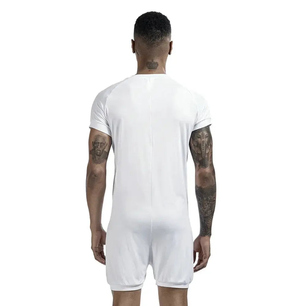 Men Slimming Shapewear Bodysuit With Button Top Comfort