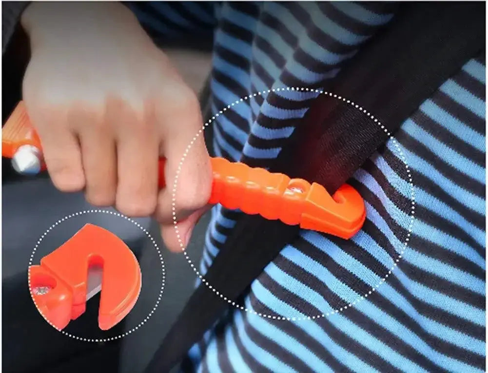 Emergency Escape Tool 2 In 1 Car Safety Hammer Cutter