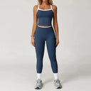 Women 2pc Fitness Set High Waist Bell Bottoms