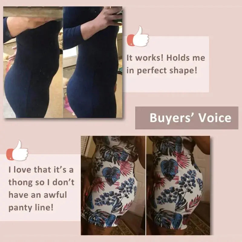 High Waist Tummy Control Thongs Slimming Shapewear Comfort
