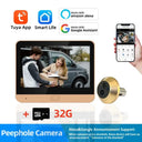Tuya 3MP Wireless Peephole Camera With 4.3 Inch LCD Night Vision See Visitors