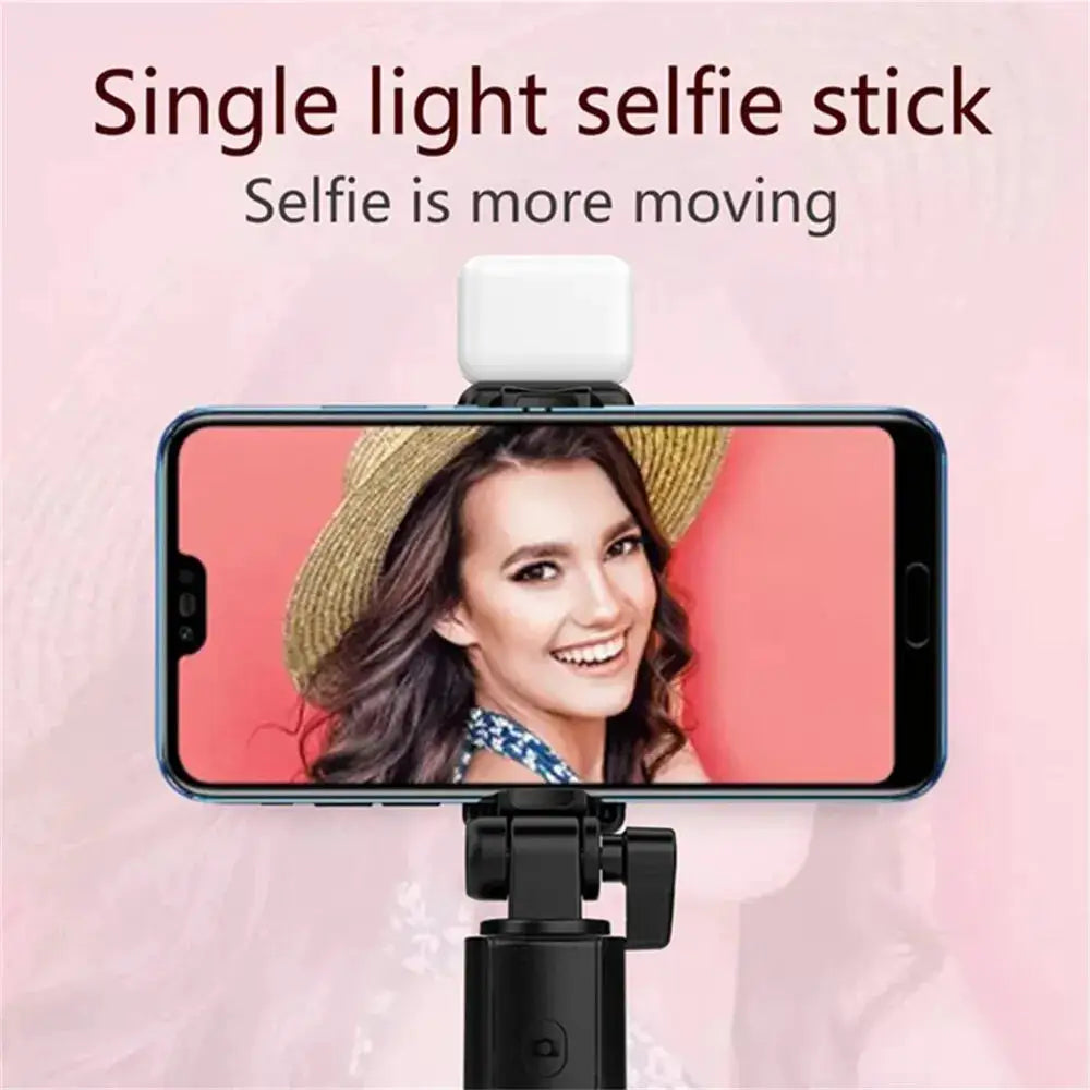 Phone Selfie Stick Tripod Bluetooth Remote Wireless Selfi Stick Phone Holder With Beauty LED Fill Light For Phone Live Streaming