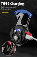 Compact Multi-Function Keychain Flashlight with 7 Modes