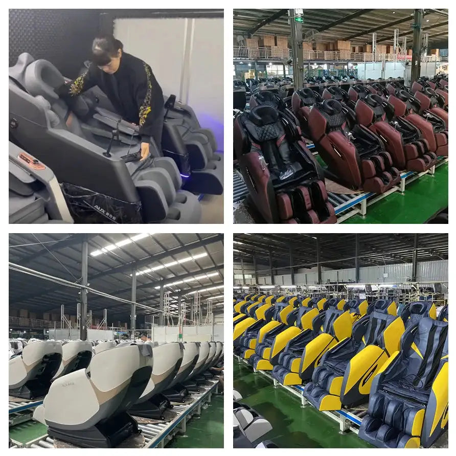 R10 Double Push Rod Factory Wholesale Full Body 4D Dual Core Massage Wireless Charging Massage Chair With Foot Massage 2026