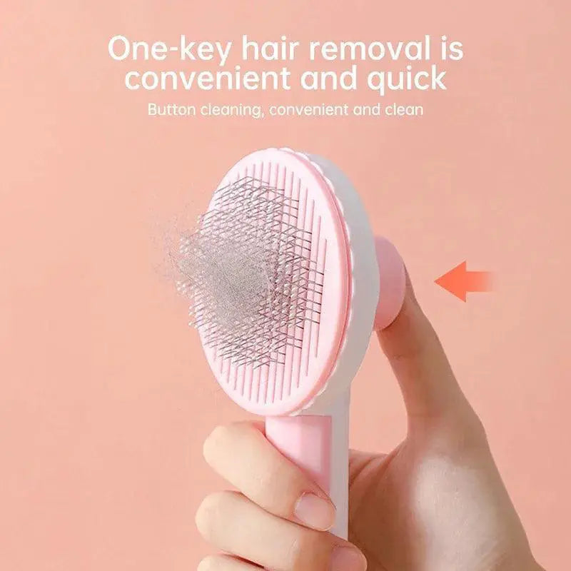 Pet Grooming Combo Self Cleaning Slicker Dog Brush Tool