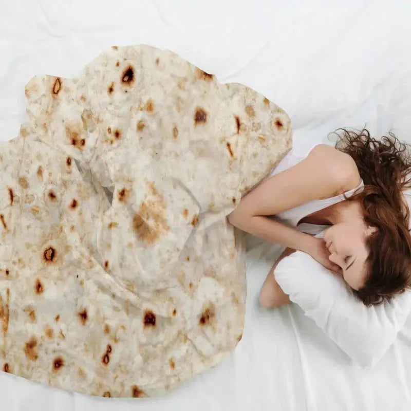 Ochine Tortilla Wrap Blanket Soft Round Throw Cozy Fun