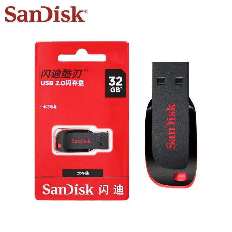 SanDisk Cruzer Blade USB Flash Drive 64GB Compact Portable