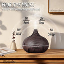 500ml Wood Grain Aromatherapy Diffuser With Remote Control
