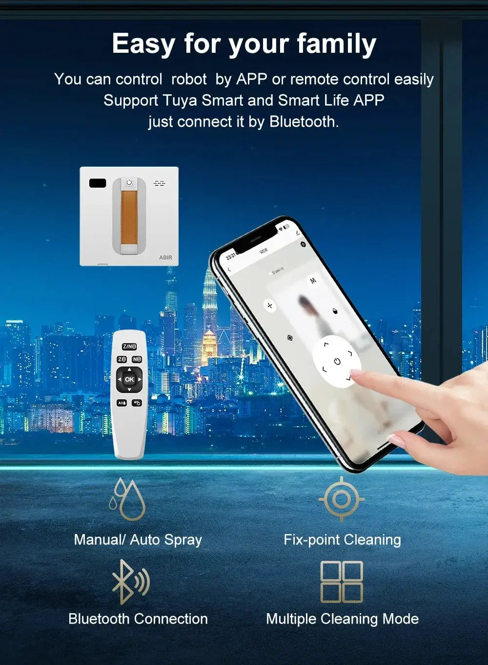 ABIR Window Vacuum Robot Efficient — product view 8