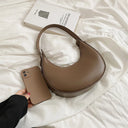 Armpit Bags: Cute Half Crescent Leather Bag