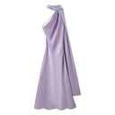 Elegant Satin Gown for Women Evening