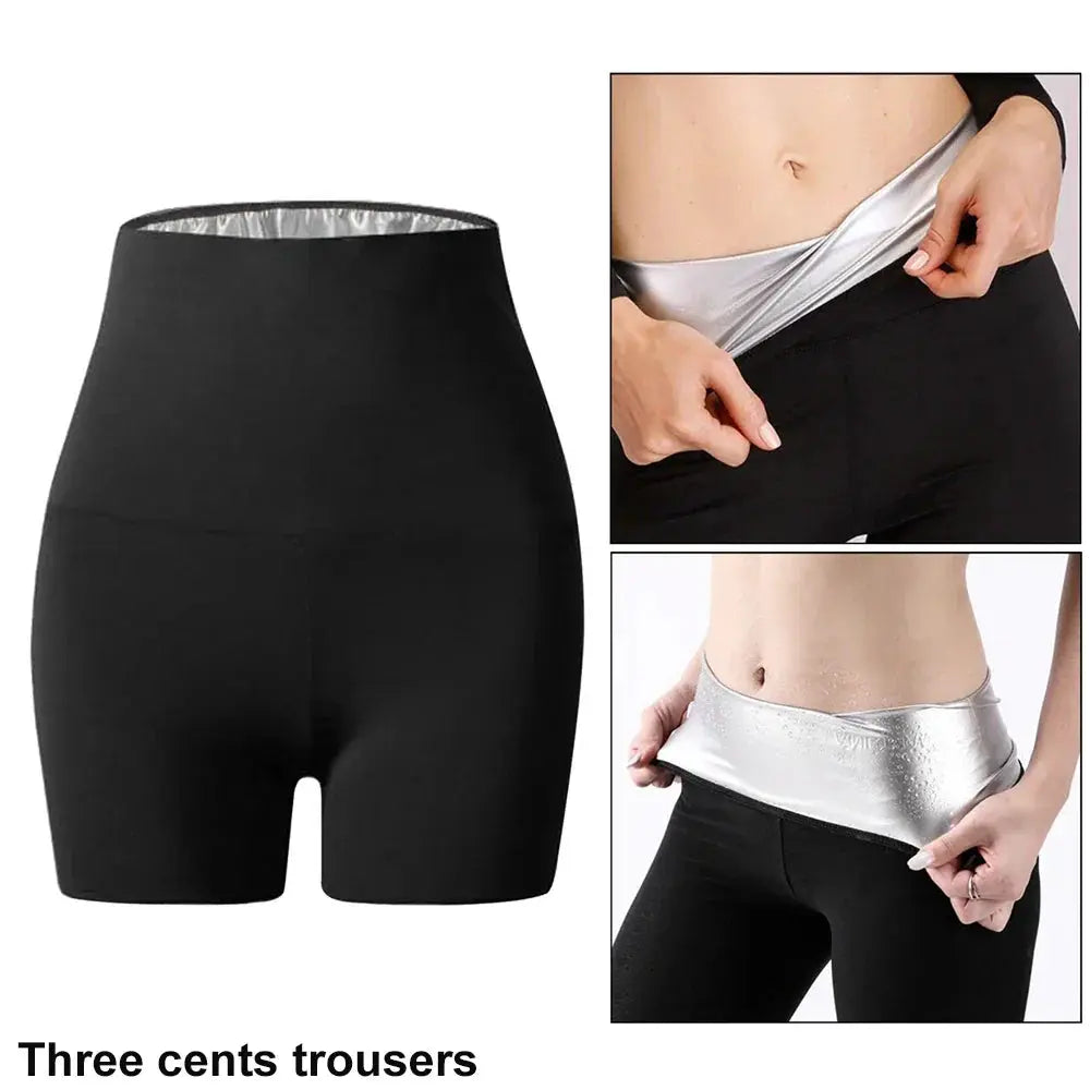 Sauna Sweat Shapewear Shorts Leggings Pants For Women