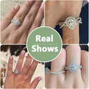 Pear Moissanite Ring in Sterling Silver
