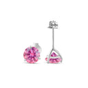 Moissanite Stud Earrings in Sterling Silver Carat