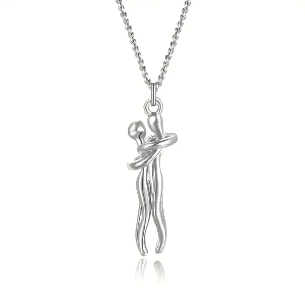 Couples Hug Necklace for Unity and Love — product view 13