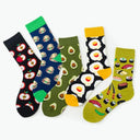 Quirky Happy Cotton Unisex Socks for EU Sizes 36-43