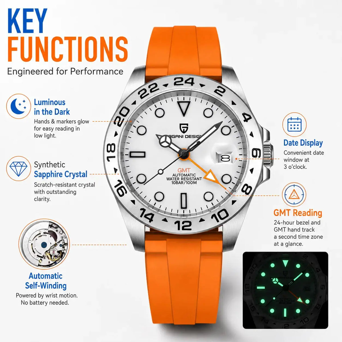 Pagani Design Gmt Automatic Watch Men — product image 8
