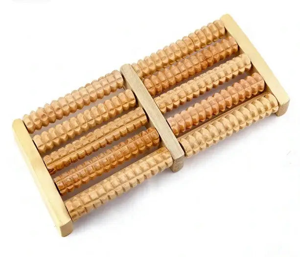 1pcs Wooden Foot Massager Roller Reflexology for Stress Fitness Health Care Feet Massager Colorful Massage Roller Pain Relief